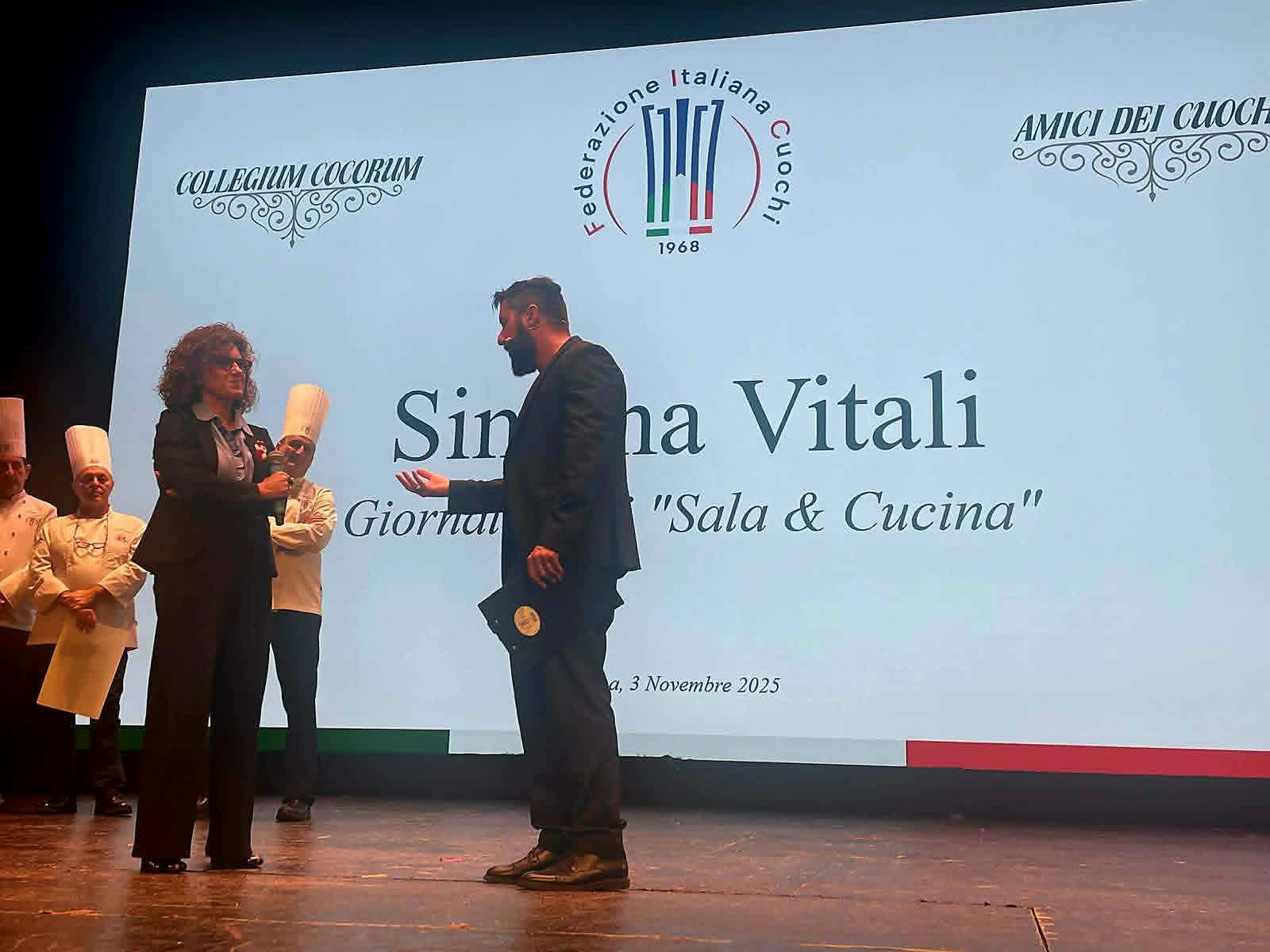 Simona Vitali durante un evento formativo